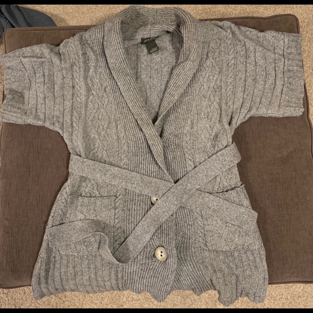 Eddie Bauer Grey Cardigan Tunic